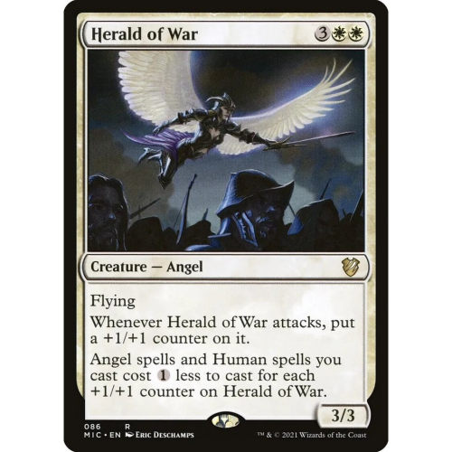 【北境卡牌】万智牌 战令天使 Herald of War MIC 英文平卡 金