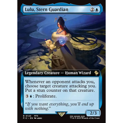 万智牌 严峻护卫露露 Lulu, Stern Guardian FIC 英文扩画平/闪卡