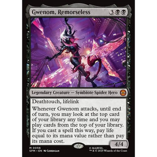 万智牌 无悔的毒液格温 Gwenom, Remorseless SPM 英文平/闪卡