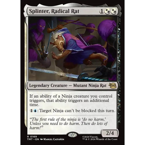 万智牌 变异鼠斯普林特 Splinter, Radical Rat TMT英文美印平/闪