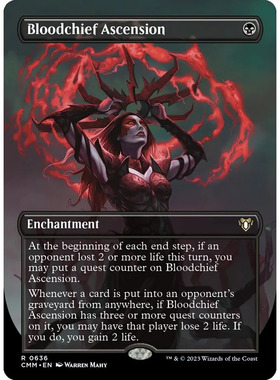 万智牌 CMM 血侯腾扬 Bloodchief Ascension 英文扩画平卡 金