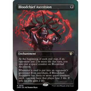 万智牌 CMM 血侯腾扬 Bloodchief Ascension 英文扩画平卡 金