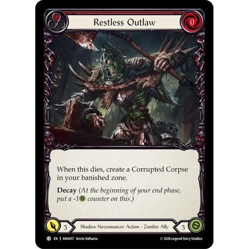 赤魂战纪 FAB Restless Outlaw IAR 红色 英文平/闪卡 C