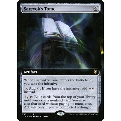 万智牌 沙洛佛克的卷册 Sarevok's Tome CLB 英文扩画平卡 金