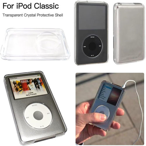 适用苹果iPod Video 30G保护壳ipod classic 80G/120G透明壳第3代薄款160G水晶壳全身贴膜