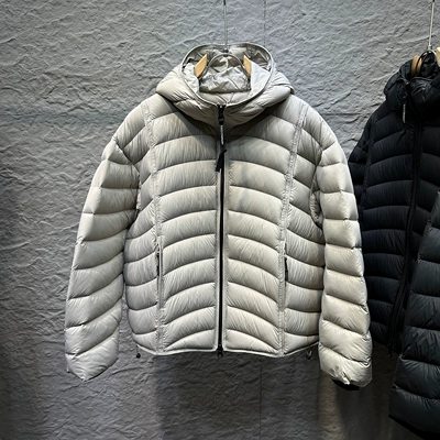 180克90%白鸭绒轻盈户外保暖龟背绗缝正品排骨连帽羽绒服外套男女