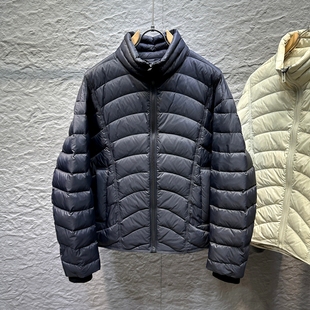90绒子冬季轻量化保暖高充绒立领男士耐磨保暖排骨羽绒服外套宽松