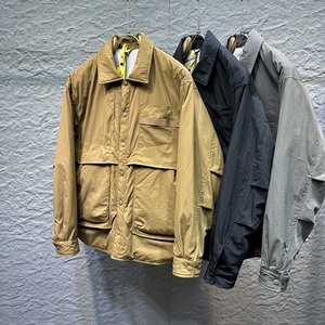 山系户外90白鸭绒潮牌高档美式复古双口袋百搭保暖羽绒服外套夹克