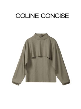 COLINE CONCISE 披肩衬衣长袖上衣25秋季22050