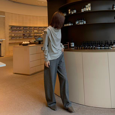 COLINE CONCISE 休闲气质时髦设计款衬衣上衣25秋季66226