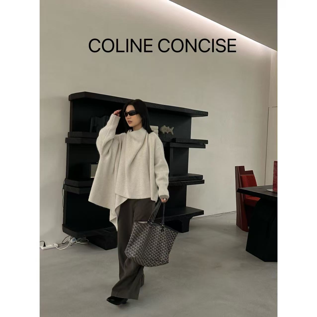 COLINE CONCISE 小众设计款羊毛高级毛衣25FW