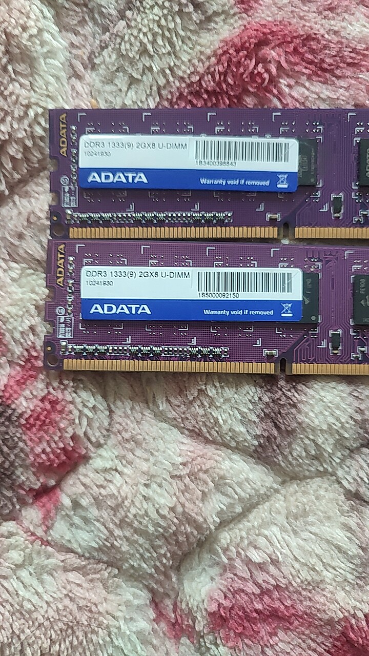 2G1333内存条 威刚1333（9）2GX8 U- DIMM 只有两条需要的入手