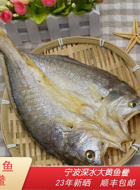 宁波特产舟山黄鱼鲞东海大黄鱼干咸鱼腌制咸香脱脂白鲞新晒干货