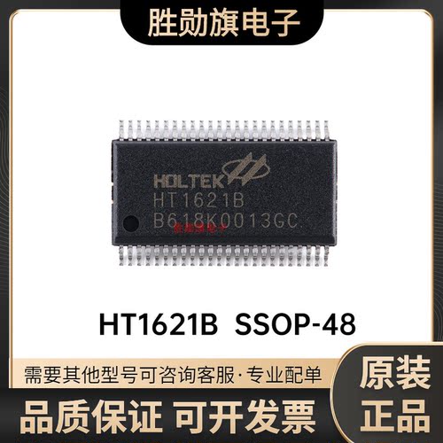 原装正品 HT1621B SSOP-48 RAM映射32*4 LCD控制器芯片I/O MCU