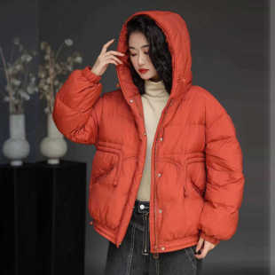 时尚羽绒服女高端大牌轻薄短款显瘦小个子外套冬季2025年新款90绒