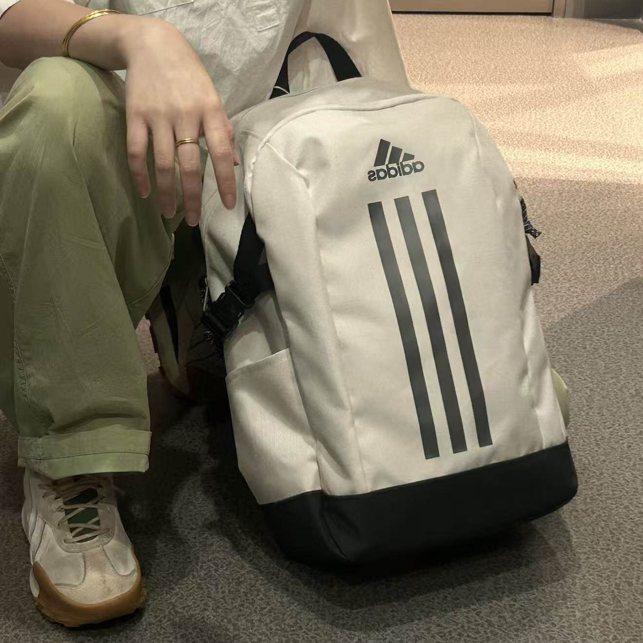 ADIDAS阿迪达斯正品经典条纹运动休闲书包双肩包 IX3178