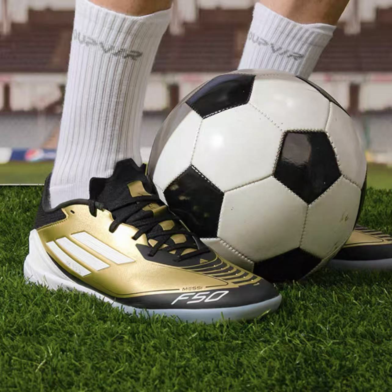 ADIDAS阿迪达斯正品F50 LEAGUE TF 胶质碎钉运动足球鞋 IG9282