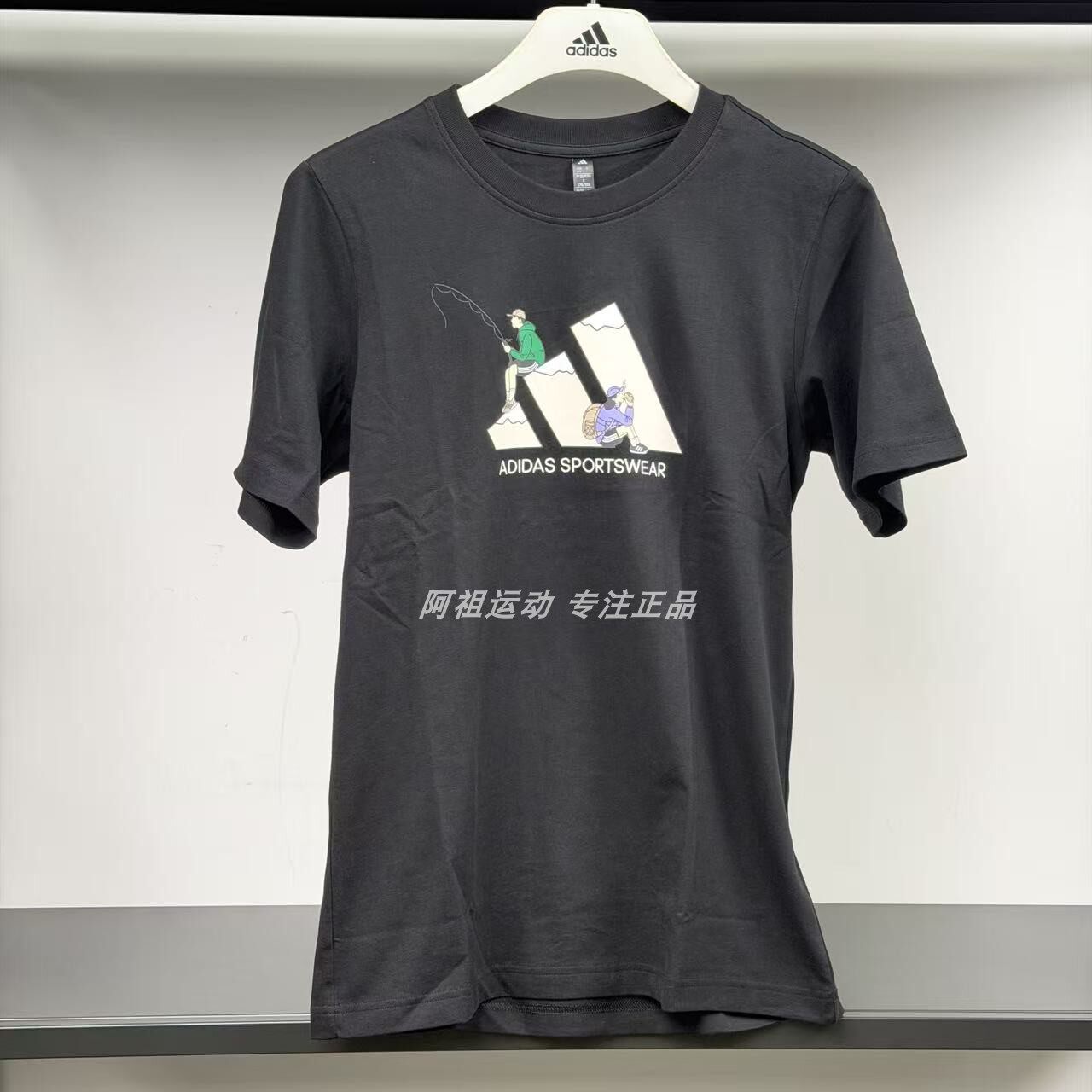 ADIDAS阿迪达斯正品CRAPHIC SHORT SLEEVE 运动休闲短袖T恤KB7748