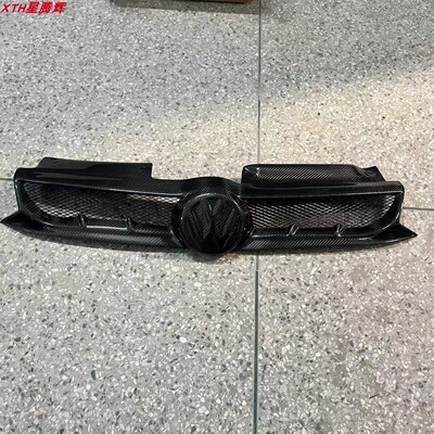 大众高尔夫6代碳纤维中网6格栅