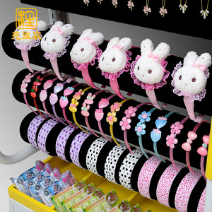 优品配件饰品头箍货架展示架发箍陈列柜 柜台展示 饰品店头箍货架