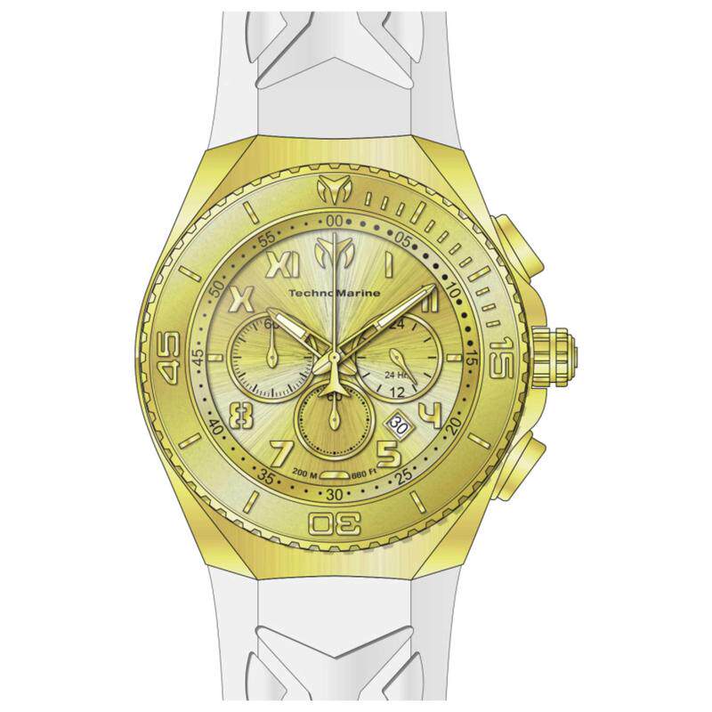 海外代购TechnoMarine/铁克龙男士手表欧美腕表计时码表日历显示