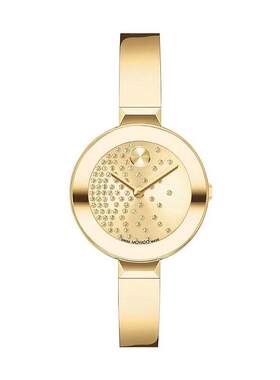 海外代购Movado/摩凡陀女士欧美腕表石英机芯生活防水离子镀钢