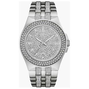 海外代购BULOVA/宝路华男士欧美腕表生活防水日历显示不锈钢表壳