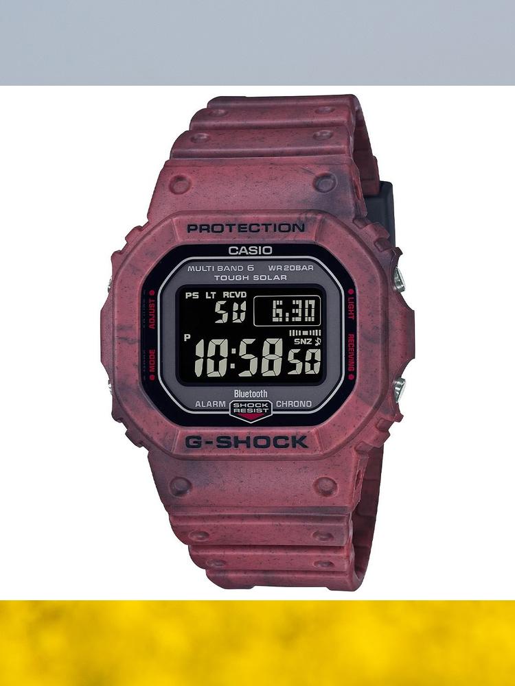 卡西欧CASIO 酒红色石英数显中性运动手表日韩腕表GWB5600SL-4 手表 日韩腕表 原图主图