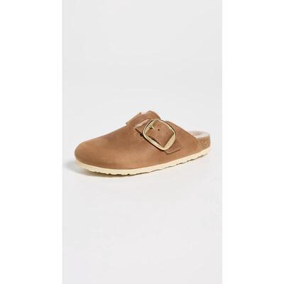 美国代购Birkenstock女士包头拖软木鞋底保暖内里平底双带