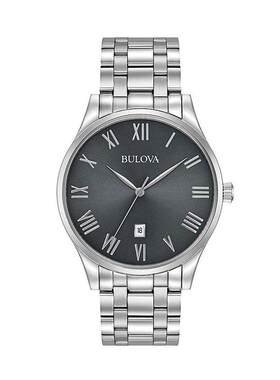 海外代购BULOVA/宝路华男士手表欧美腕表日历显示矿物玻璃