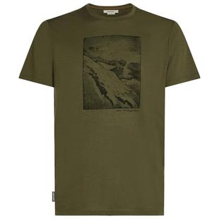 代购icebreaker男士T恤保暖透气羊毛印花户外日常男装潮流休闲