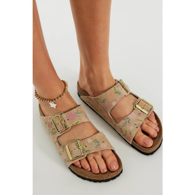 海外代购Birkenstock女士一字拖双带平底夏季日常休闲外出