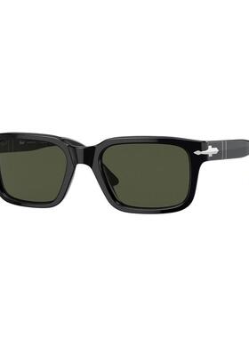 代购Persol男士太阳镜防紫外线可配近视轻便耐磨方形黑色镜框