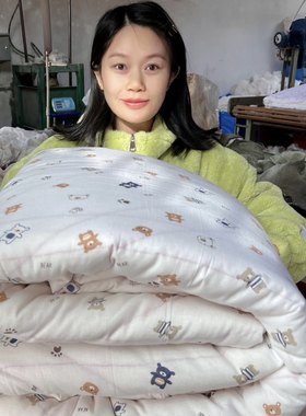 渔网纱新疆棉花被手工制作正宗新疆棉花