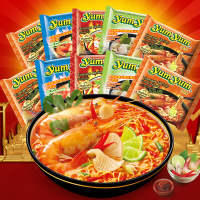 yumyum泰国虾味海鲜冬阴功方便面