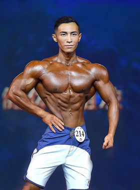 dunkelvolk男子健体比赛裤沙滩裤健身运动宽松五分裤CBBA健体短裤