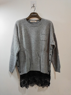 清仓特价中长款毛衣2023秋冬女装开开羊毛衫针织衫包邮送运费险