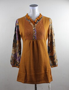 专柜正品开开女式羊毛衫2023冬中长款F13277时尚精品毛衣女装特价