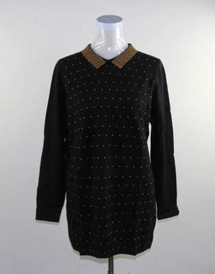 2023秋冬新款正品上海开开羊毛衫女装F83010翻领中长毛衣清仓特价