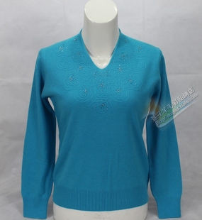 正品开开羊毛衫2024秋冬新款女装F8076本命年大红色毛衣清仓特价