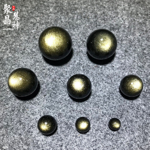天然金曜石猫眼双金眼手链单颗