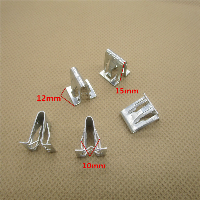 汽车通用卡扣/卡子/卡片 中控台仪表台内饰板A柱门槛压条 铁卡片