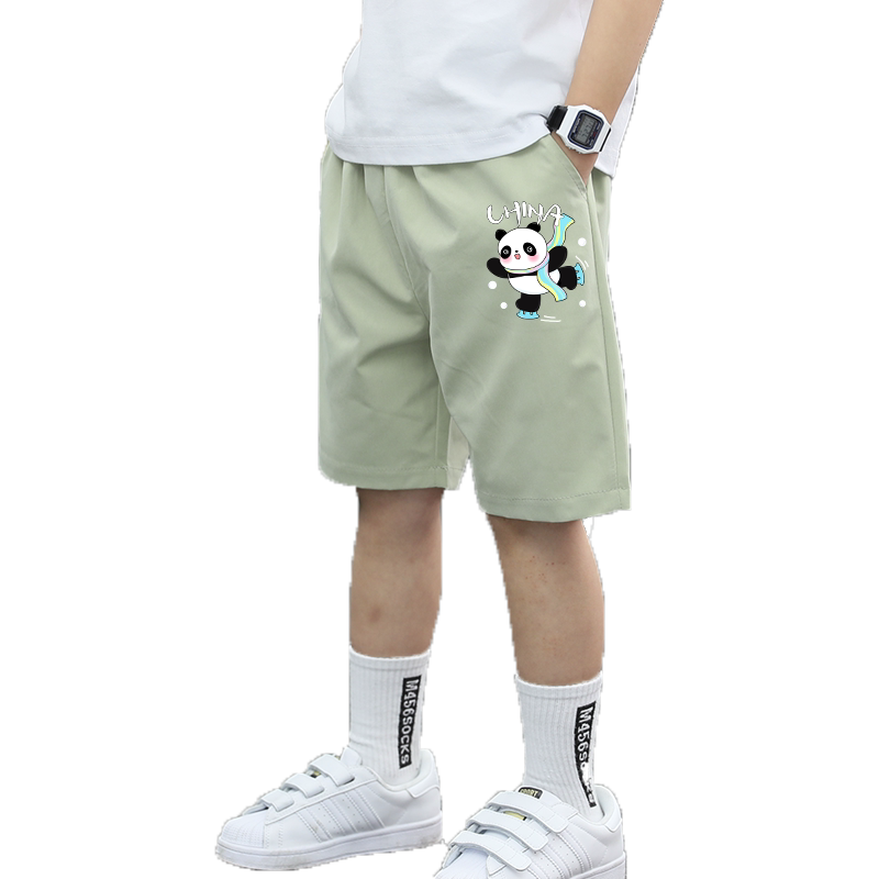 男童冰丝短裤外穿儿童夏季薄款五分裤2024年夏装中大童休闲裤子潮
