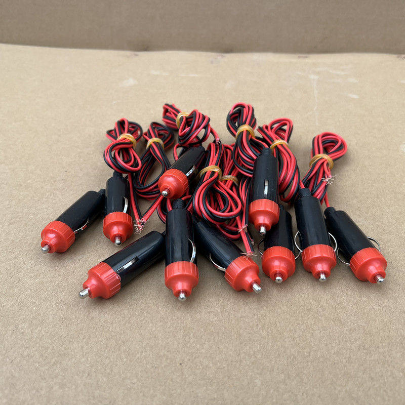 汽车车用点烟器插头带线车载改装耐高温大功率12v24v通用电源线