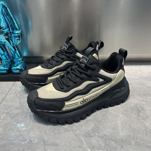 欧洲站男鞋2025年冬季新款加绒保暖棉鞋拼色百搭休闲时尚运动鞋男