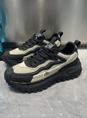 男鞋2026年春季新款黑武士增高厚底户外休闲鞋防滑减震运动老爹鞋