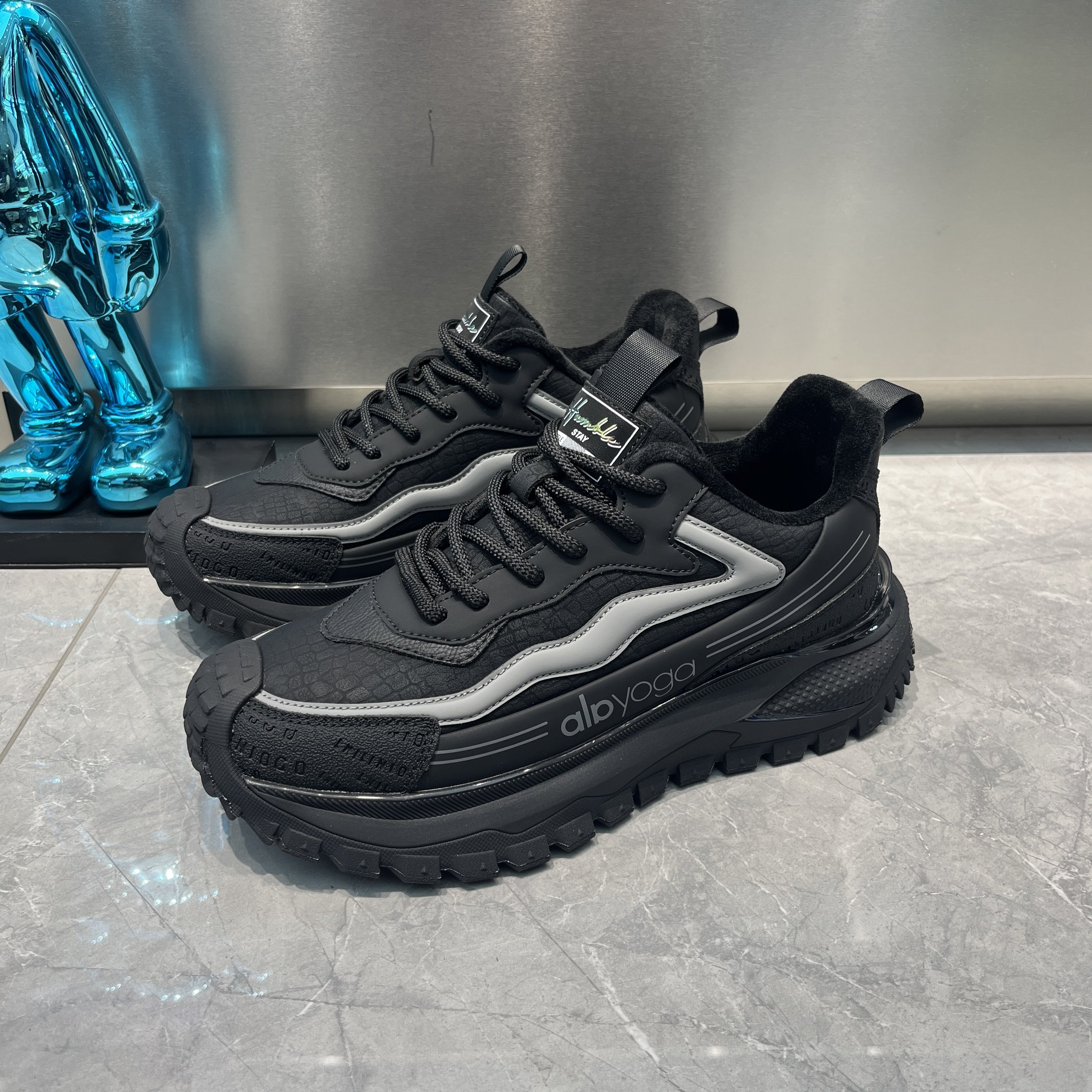 男鞋2025年冬季新款加绒保暖棉鞋黑武士增高厚底百搭时尚运动鞋男,流行男鞋,时尚休闲鞋,淘宝优惠券,粉丝福利购,淘宝优惠卷