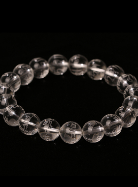 天然白水晶民族风金刚萨埵手链