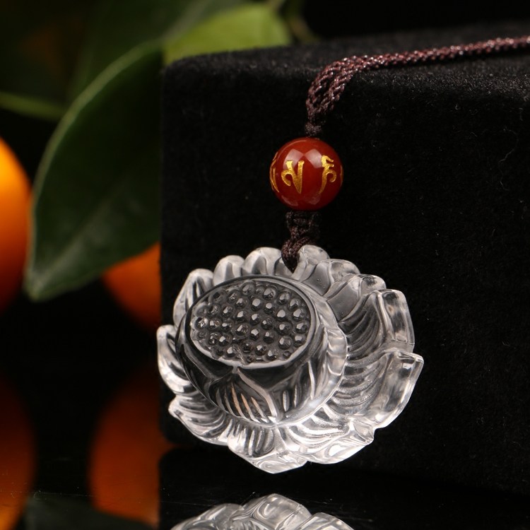 天然巴西白水晶莲花莲蓬正品保证吊坠女款毛衣链项坠吊件挂件,饰品/流行首饰/时尚饰品新,颈饰,淘宝优惠券,粉丝福利购,淘宝优惠卷