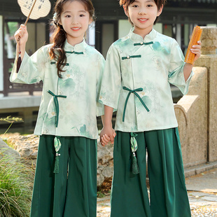 六一演出服 毕业照服幼儿园唐装 男女宝宝中国风表演服夏季 汉服古装